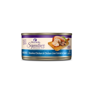 Wellness Core Signature Select Shredded Boneless Chicken & Chicken Liver Entree In Sauce 79g