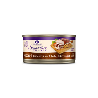 Wellness Core Signature Select Shredded Boneless Chicken & Turkey Entree In Sauce 79g