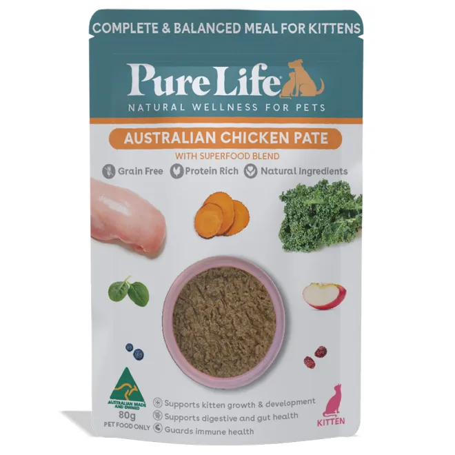 Pure Life Chicken Pate For Kittens - 12pk 