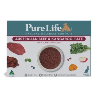 Pure Life Cat Beef & Kangaroo Pate 12pk 