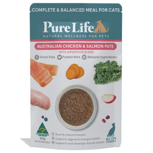 Pure Life Cat Chicken and Salmon Pate 12pk 