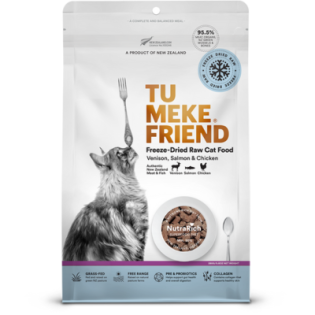 Freeze Dried Raw Cat Food - Venison, Salmon & Chicken 280g