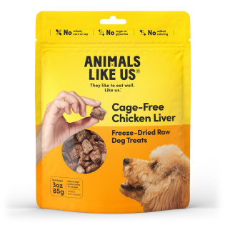 Animals Like Us Freeze Dried Cage-Free Chicken Liver Treats 85g