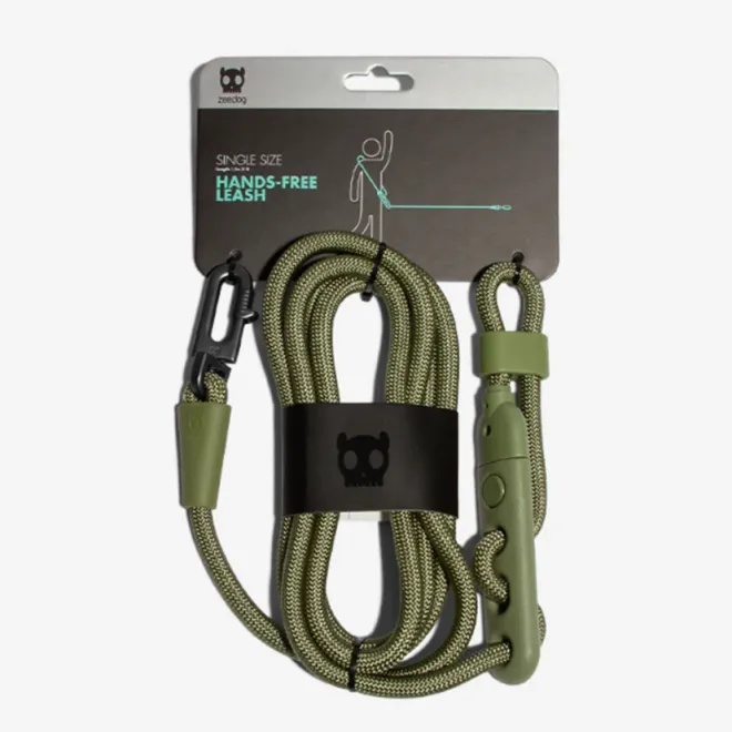 Zee.Dog Hands-Free Leash - Army Green 