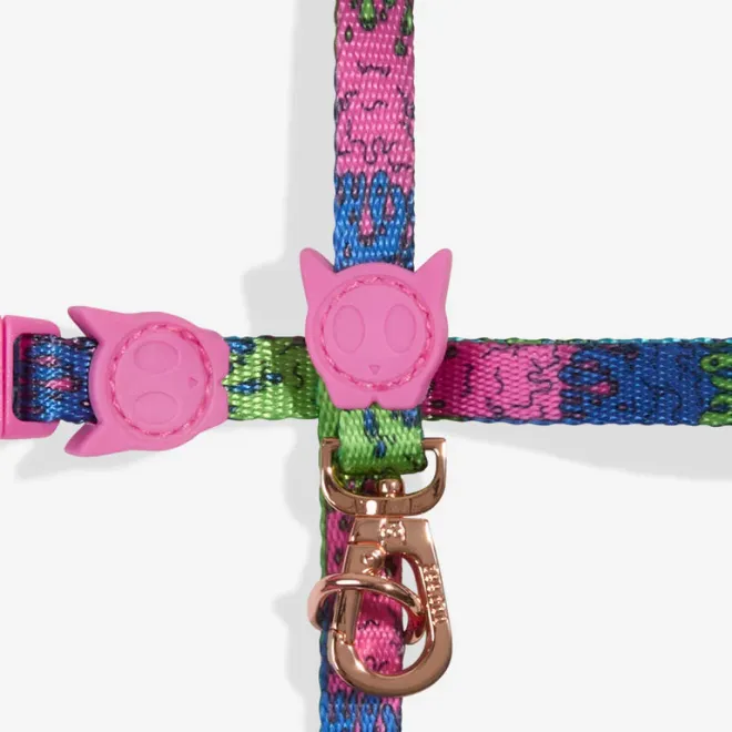 Zee.Cat Harness with Leash - Melted 